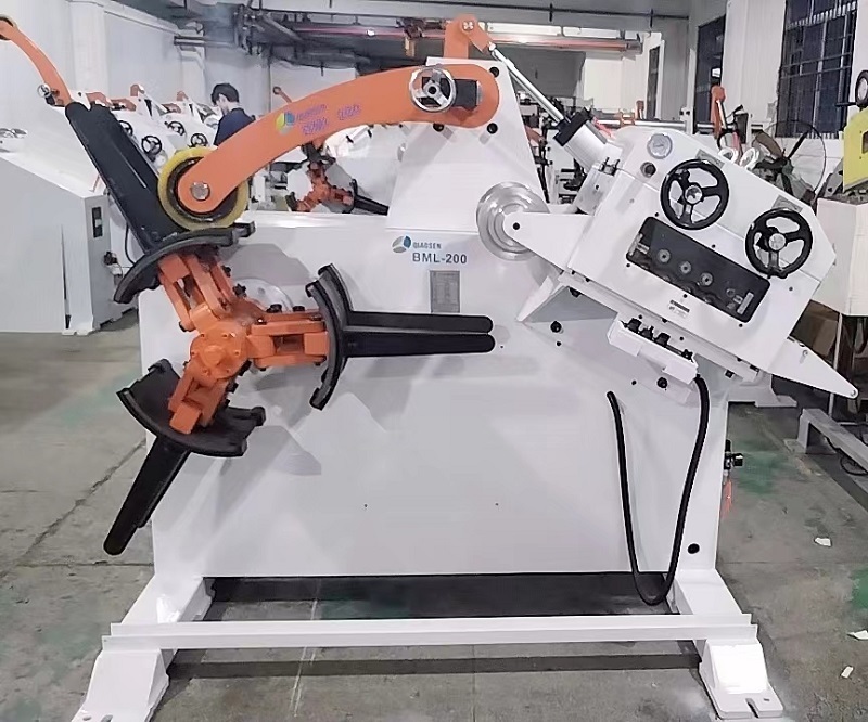 BML 2 in 1 Sheet Metal Straightening Machine Manual Uncoiler