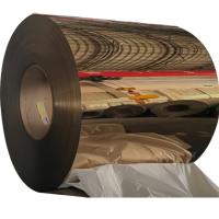 ASTM 201 304 316 bobinas laminadas de aço inoxidável do espelho com PVD Rose Gold Coating