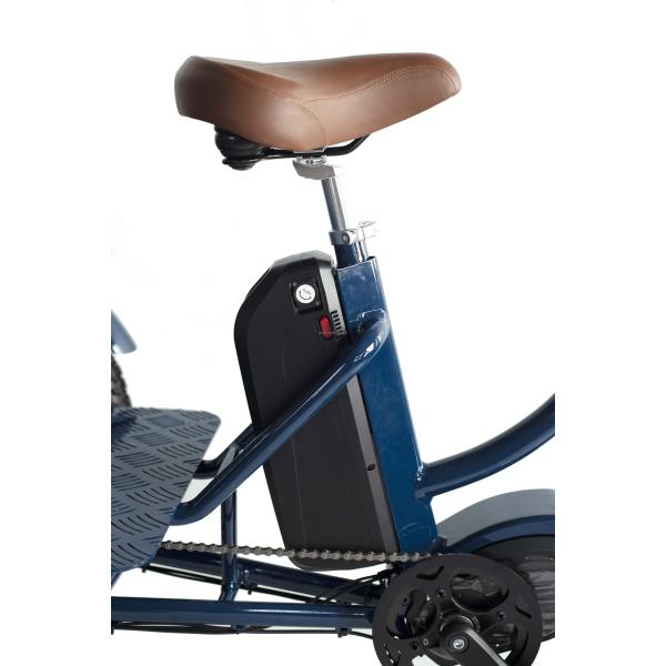 Front Hub Motor Electric Rickshaw with 48V 750W 17AH Lithium Battery and Big Fat Tire