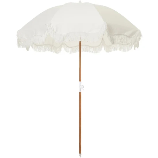 Tourist Attraction Must-Have Outdoor Tassel Beach Umbrella with Umbrellas Base