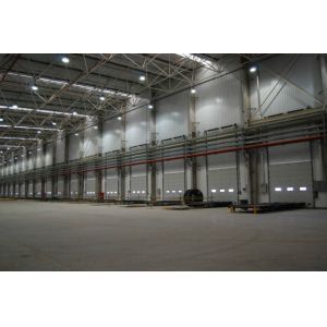 Анти- изолированный ветром секционный цвет дверей гаража покрыл сталь/алюминий в листах