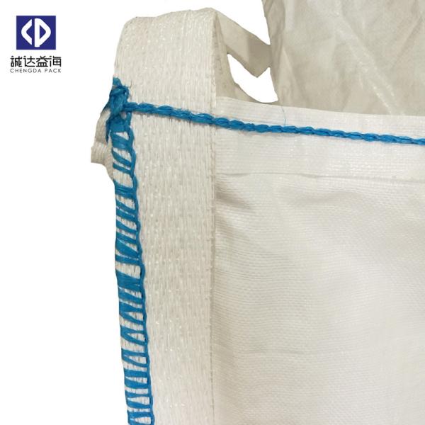 One Ton Copper Ore Pp Big Bags / Pp Jumbo Bags 4 Loops Side Seam Flat Bottom