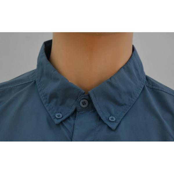 Men's 100%Nylon Work Shirt Short Sleeve Mesh Embroidery Holes