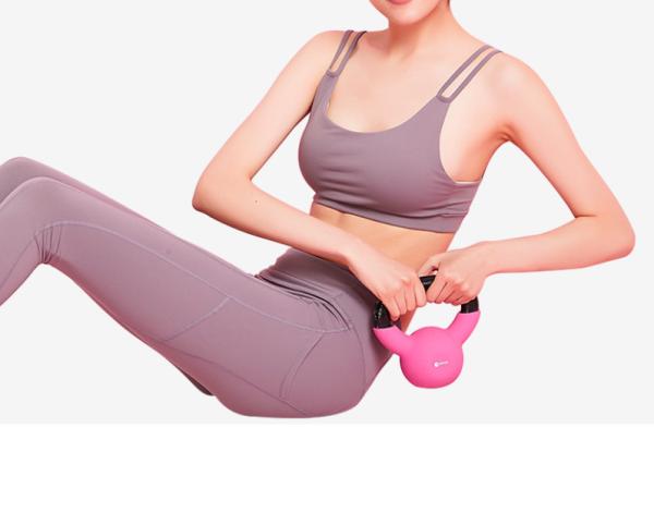 Color Kettlebell Weights, Easy Grip Weights for Total Body Fitness Training Men and Women home Workout