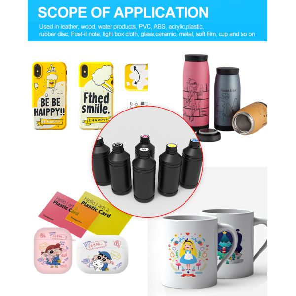 High Quality 500ML/1000ML UV Ink for Printing on UV Printers