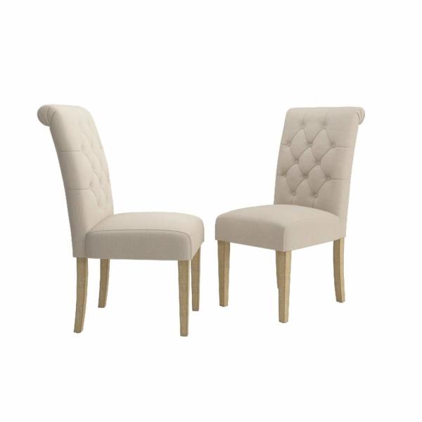 Solid Wood Tufted Dining Chair Modern Luxury Restaurant Wood Imitated Dining Chair Restaurant Chairs