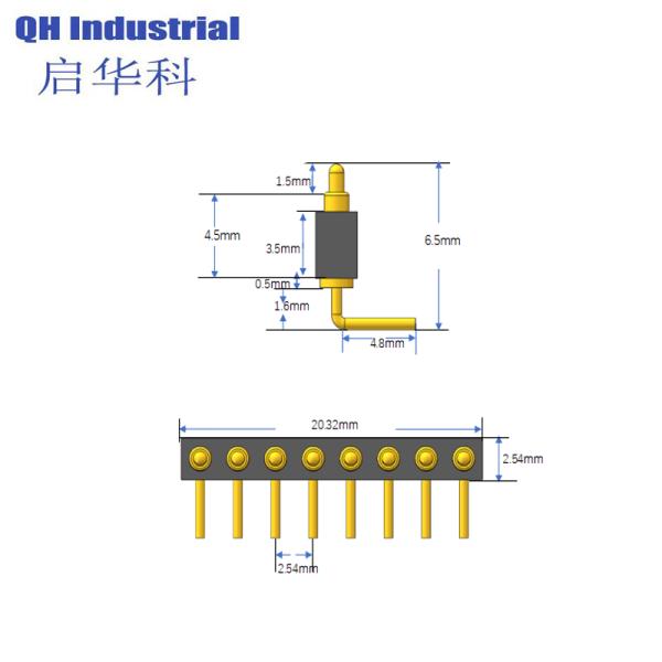 8Pin Brazil Aerospace Connector 4Pin spring loaded pin Magnetic Connector Magnetic Charging Connector