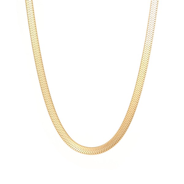 Hot Selling Stainless Steel Chain Vacuum Plated Snake Bone Necklace  Fashionable Necklace Stackable Necklace for Men and Women