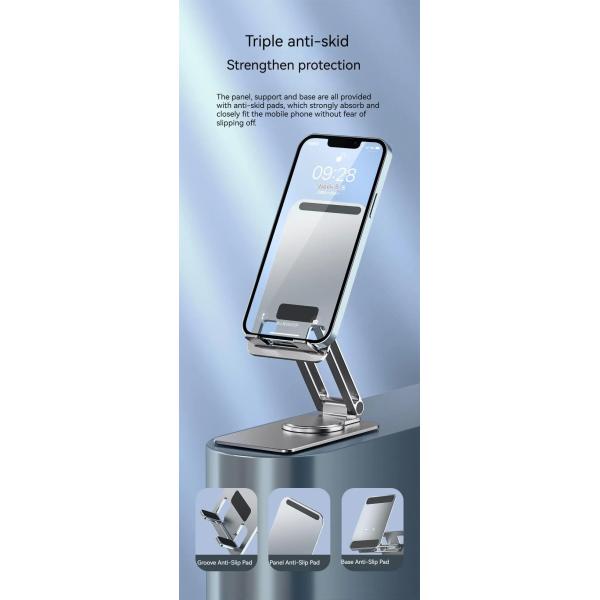 Алюминиевый столешничный телефонный стенд складной универсальный держатель для мобильных телефонов 3,7 мм