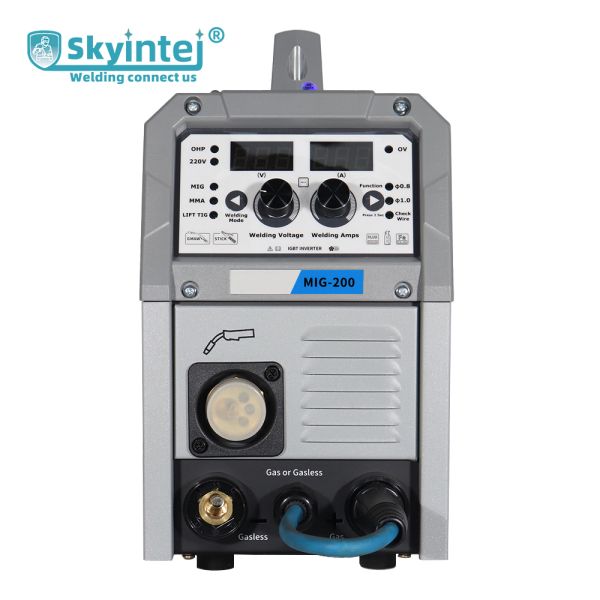 220V MIG-200 MIG Welding Machine Gasless Flux Core Low Splatter Welder for Sheet Metal Work