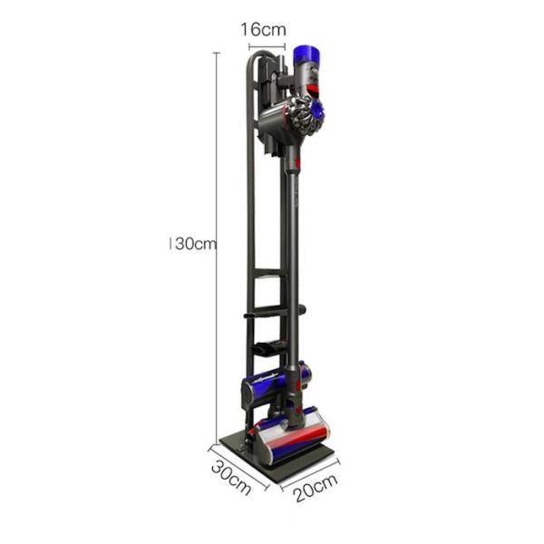 Custom 3mm H127cm Metal Houseware Dyson Vacuum Cleaner Storage Rack Hole Free