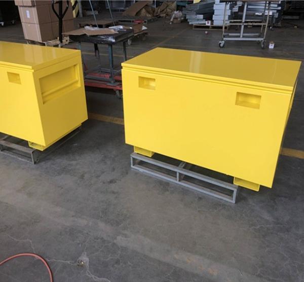 OBM Supported Cold Rolled Steel Plate Powder Coated Job Box for Job Site Tool Storage