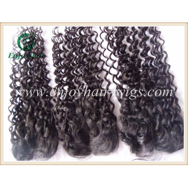 Lace top closure 4''x4'' ,malaysian virgin hair natural color deep wave 10''-24''length