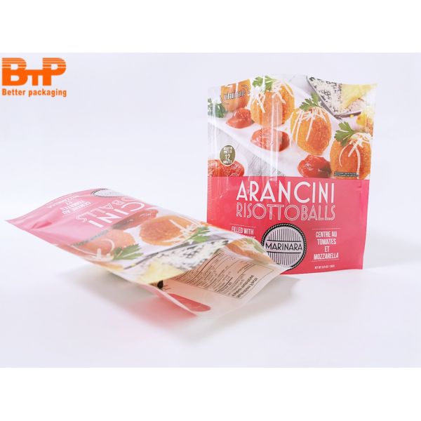Recycle PE Bags Plastic Packaging Pouch Stand up Bag for Food Snack Beef Jerky Meat Package  Sealing Pouch