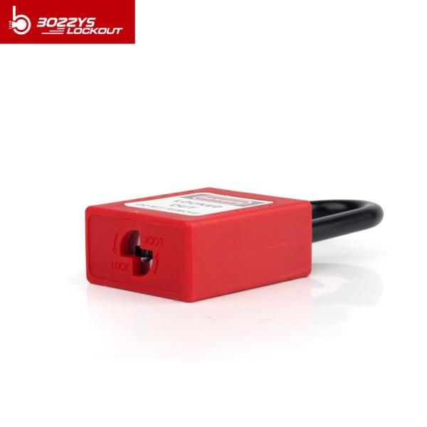 38mm plastic shackle safety padlock with master keys loto padlock any colors available, usually red and yellow