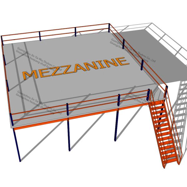 5000kg Loaded Mezzanine Racking System Storage Warehouse Cold Rolled Steel Q235B