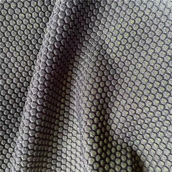 180GSM Athletic Wicking Black Jacquard Fabric 90% Nylon 10% Polyester 160cm 100D