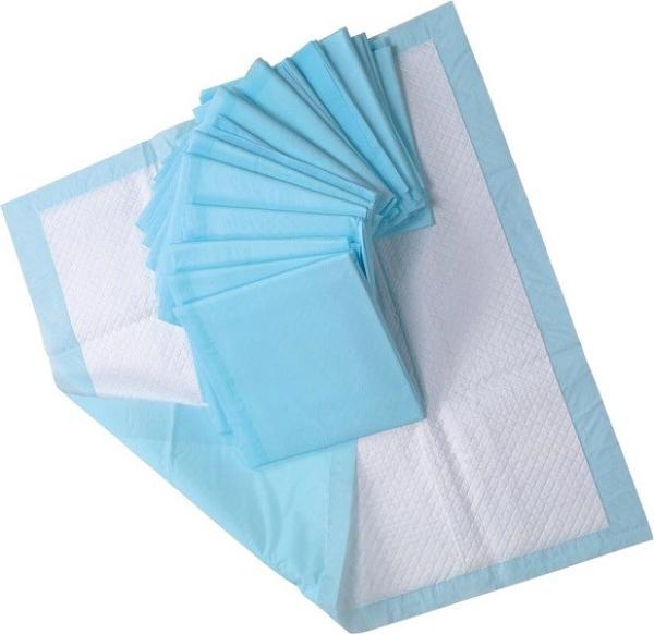 Disposable underpad patient nonwoven pad in blue size 40x60cm, 60x60cm, 60x90cm