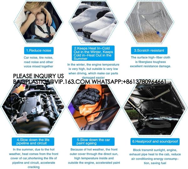 Car Heat Sound Deadening Insulation Mat, - 394 Mil 10.8 Sqft Automobile Sound Deadening & Heat Insulation Material