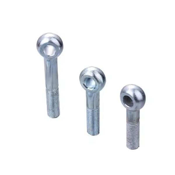 Zinc aço galvanizado de carbono DIN 444 parafusos de olho de precisão forjado parafuso de olho balanço parafuso de fixação mecânica