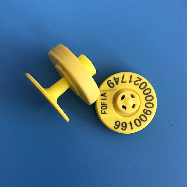 Identificação eletrônica redonda do gado das etiquetas de orelha, etiquetas de orelha animais personalizadas, etiquetas de identificação dos rebanhos animais