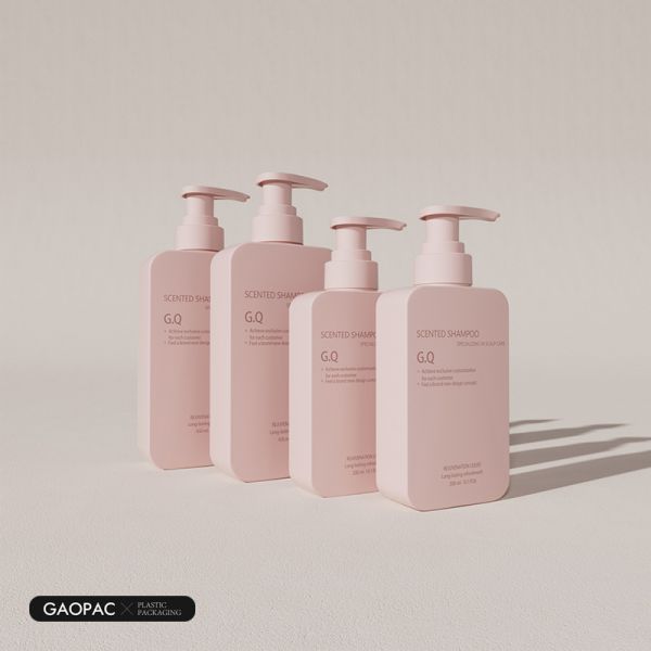 Pink 200/450ml HDPE Essence Lotion Bottles - Customizable Plastic Shampoo Bottles for Personal Care