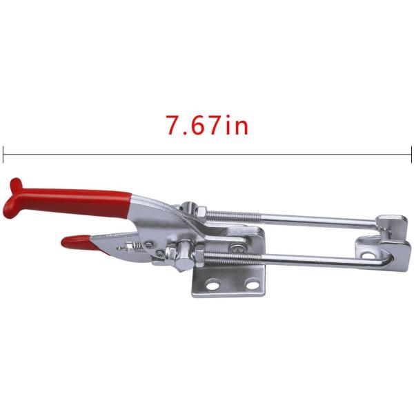 Heavy Duty A4005 Adjustable Zinc Plated Carbon Steel Toggle Latch Type Quick Release Toggle Clamp Latch in Bag