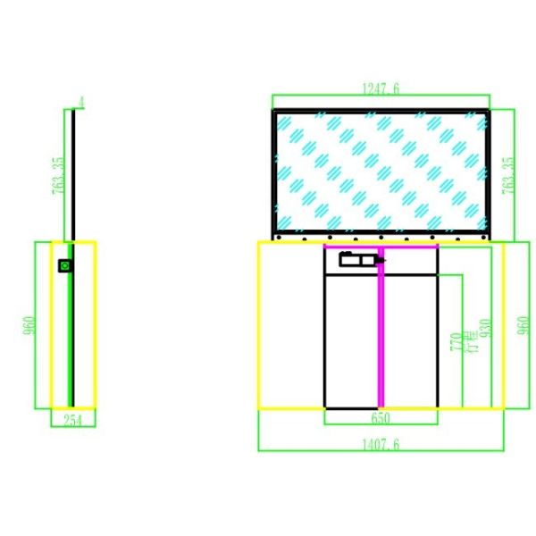 55 inch High Transparency Full Color LG Transparent TV OLED Display for Retail Store & Airport Advertising