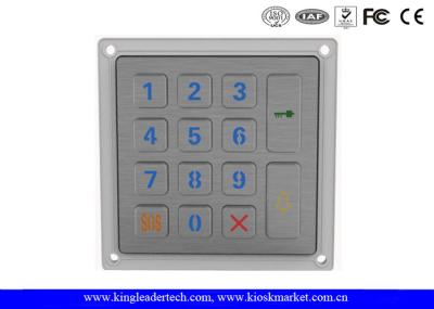 Teclado esperto da entrada de porta de 14 chaves/teclado exterior de aço inoxidável IP65