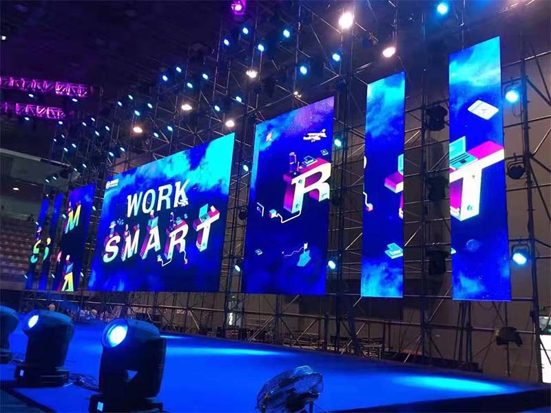 800nits крытая арендная стена приведенная экрана P4.81 RGB портативная гигантская видео-