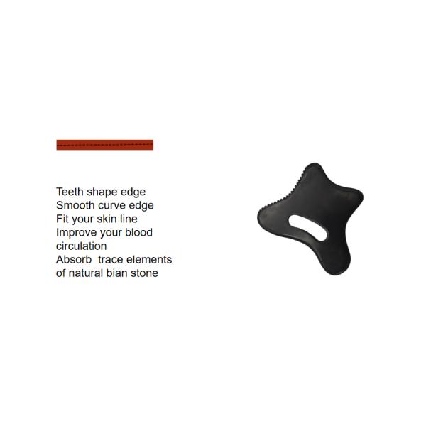 Health Care Therapy Tool Body Guasha Massager with Heart Shape Natural White Jade