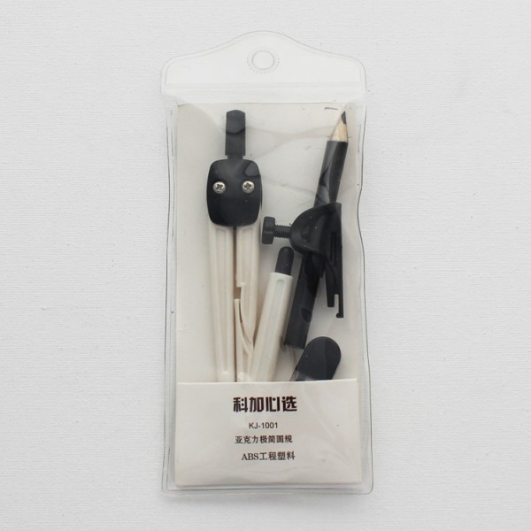 wholesale factory price plastic school compass set