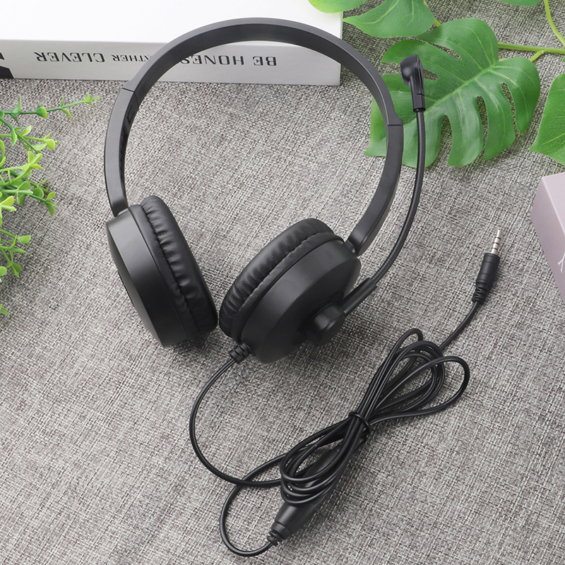 JTY- K3 Head mounted wired headphones with microphone and wired control USB/Type-C/3.5mm multi interface online course learning, customer service, computer headset support OEM/ODM customized products