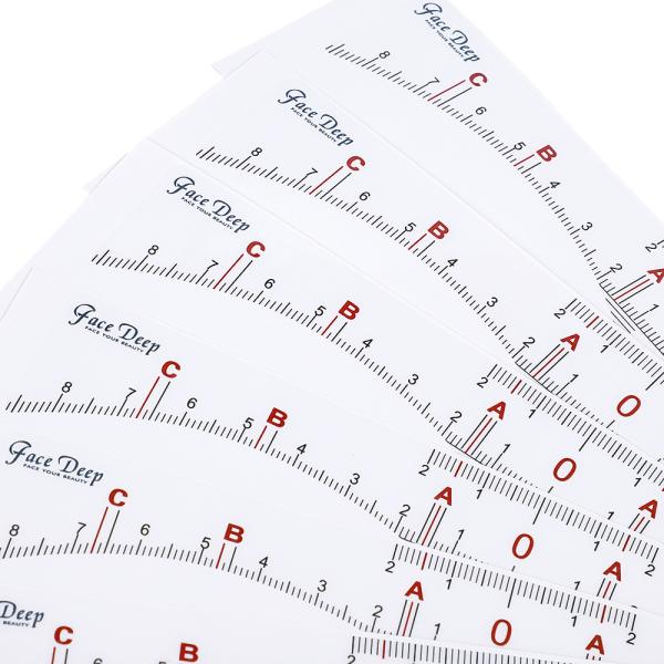 Permanent Makeup Shaping Microblading Eyebrow Ruler Sticker