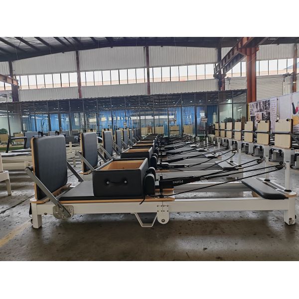 Pec Fold Aluminum Reformer U+PL019S Space Saving Rolling Ergonomic Cushioned