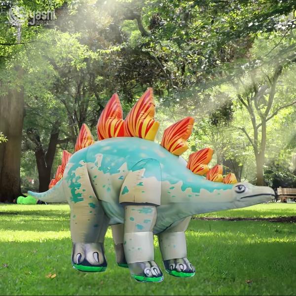 Outdoor Cartoon Dinosaur Inflatable Decorations For Beach Mall
