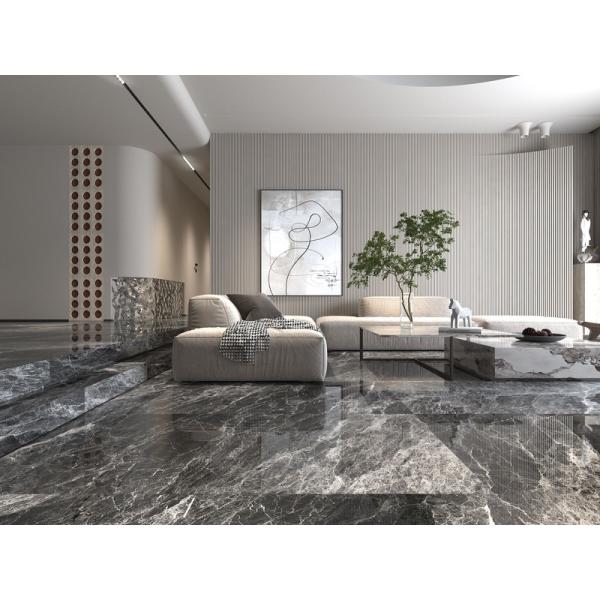 Stone Imitation Texture Polished Glazed Porcelain Floor and Wall Tiles With 600x1200mm Size