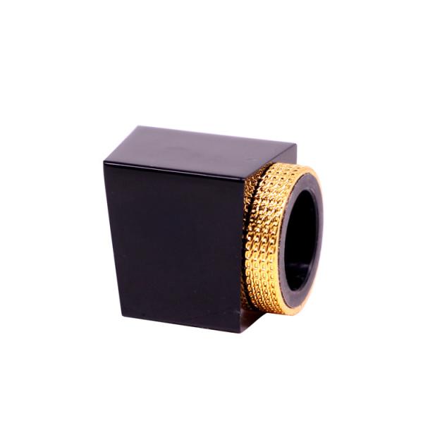 30*37mm Irregularity Square Perfume Bottle Lids Metal Type