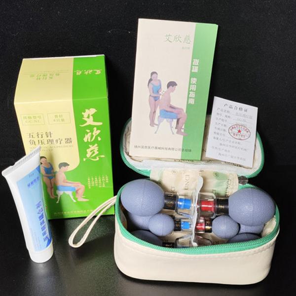 Transparent 7 Type Mix Haci Magnetic Acupressure Suction Cup Ventosa Therapy Massage Set