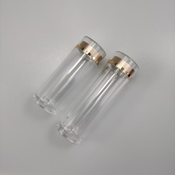 Acrylic 40ml 50ml Transparent Vials for Saffron Cordyceps Vitamin Capsules Eco-friendly