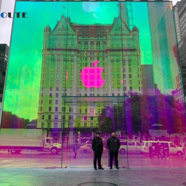 Дихроическое стекло с гладкой поверхностью толщиной 2-12 мм