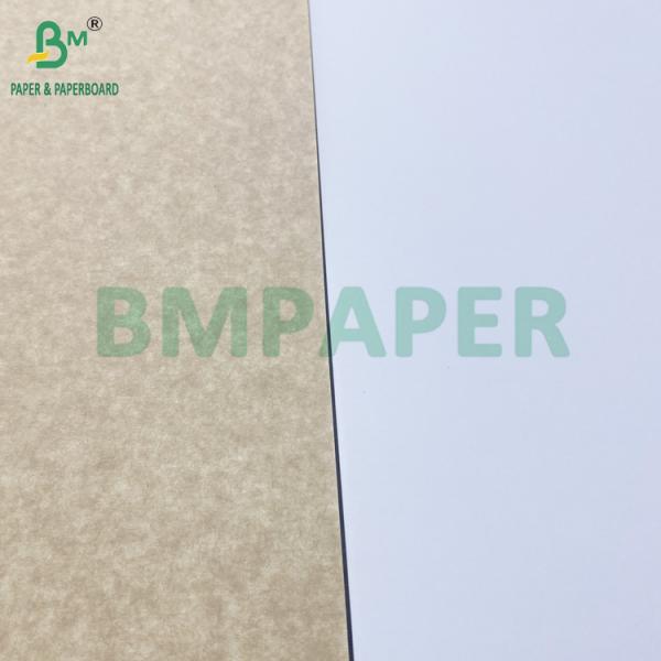 270gsm 300gsm Food Grade Coated White Top KLB Kraft Back Carrier Board 31" 43" 270gsm 300gsm Food Grade Coated White Top KLB Kraft Back Carrier Board 31