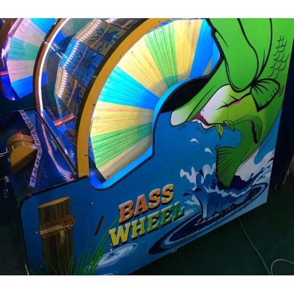Indoor electronic prize and lottery machines+big bass wheel redemption ticket game machine