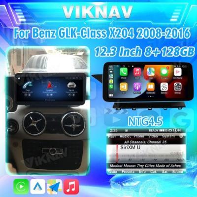 Viknav 12.3 Inch Android 8 Core Car Player Rádio Multimídia Para Benz GLK Classe X204 2008-2016 Navegação GPS