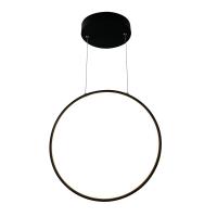 Longue ligne de suspension circulaire à l' anneau creux noir blanc décoratif moderne