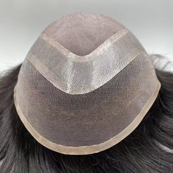 Toupee Factory Big Stock European Hair Replacement Full Swiss Lace Human Hair Mens Lace Toupee