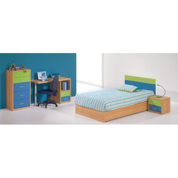 Children room furniture-Bed, bedside table, desk.