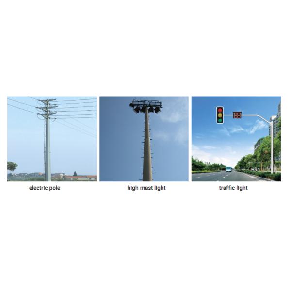 Фонарные столбы улицы снадарта Международной организации стандартизации солнечные, трубчатый стальной подгонянный цвет поляка 6-15м