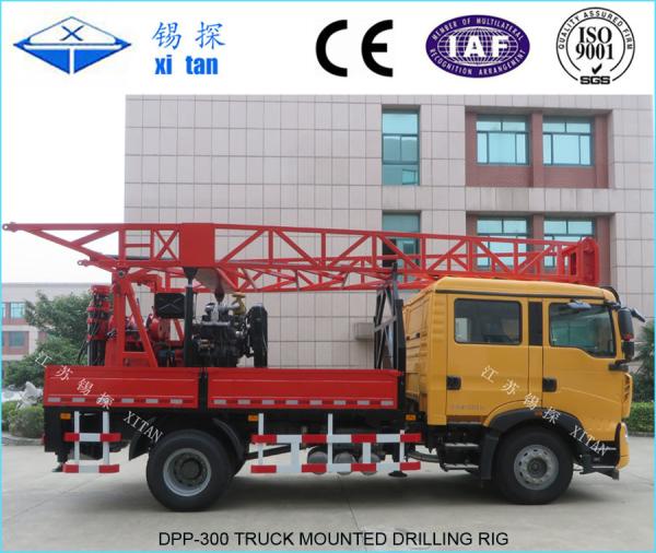 Truck Mounted Drilling Rigs with Torque 3500N . m DPP - 300