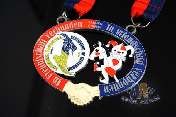 Metal Die Casting Custom Award Medals For Carnival Festival Anti Corrosion